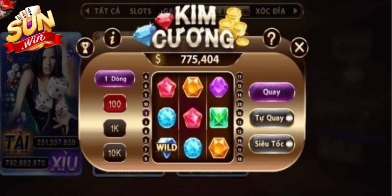Kim Cương Sunwin – Quay Hũ Thả Ga, Rinh Thưởng Cực Đã 1 Giới thiệu Kim Cương Sunwin phong cách xếp hình độc đáo