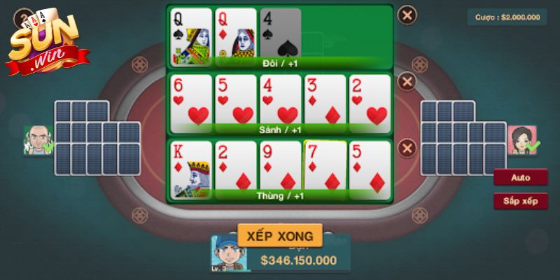 Mậu Binh Sunwin – Nghệ Thuật Xếp Bài Dành Cho Cao Thủ 3 Cân nhắc giữa bài mạnh và chiến thuật dài hạn