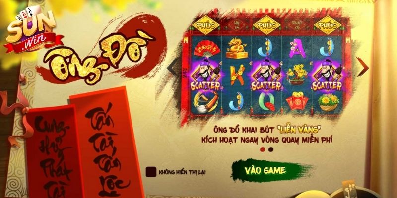 Giao diện Ông Đồ Sunwin đậm chất Tết cổ truyền